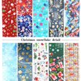 thumbnail image 4 of Nail Art Stickers Santa Claus Snowflake Maple Leaf Transfer Nail Stickers 10 Styles, 4 of 5