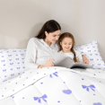 thumbnail image 5 of Manfei Purple Dreamy Bow 7-Piece King Bedding,Kawaii Dreamy Bowtie King Bed in a Bag,Reversible, 5 of 7