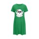 thumbnail image 5 of Camisón corto de talla grande para mujer, camisón de manga corta con estampado de pecho a la moda, camisón para mujer, 5 of 5