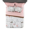 thumbnail image 2 of Mainstays Paris Print 8 Piece Bedding Set, Multicolor King, 2 of 5
