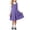 Purple, variant on XRoczxe Girls Pleated Jumper Dress, Sleeveless A-Line School Uniform Pinafore, Classic Round Neck Swing Skirt for Kids Daily Wear & Parties