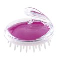 thumbnail image 2 of 3 paquetes, cepillo de champú masajeador del cuero cabelludo con cerdas de silicona suaves y flexibles para el cuidado del cabello y relajación de la cabeza, depurador/exfoliante ergonómico del cuero cabelludo para eliminar la caspa JM, 2 of 5