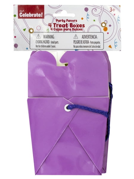 24 PURPLE PARTY FAVOR TREAT BOXES BAG GREAT FOR BIRTHDAYS WEDDING  BABY SHOWER 