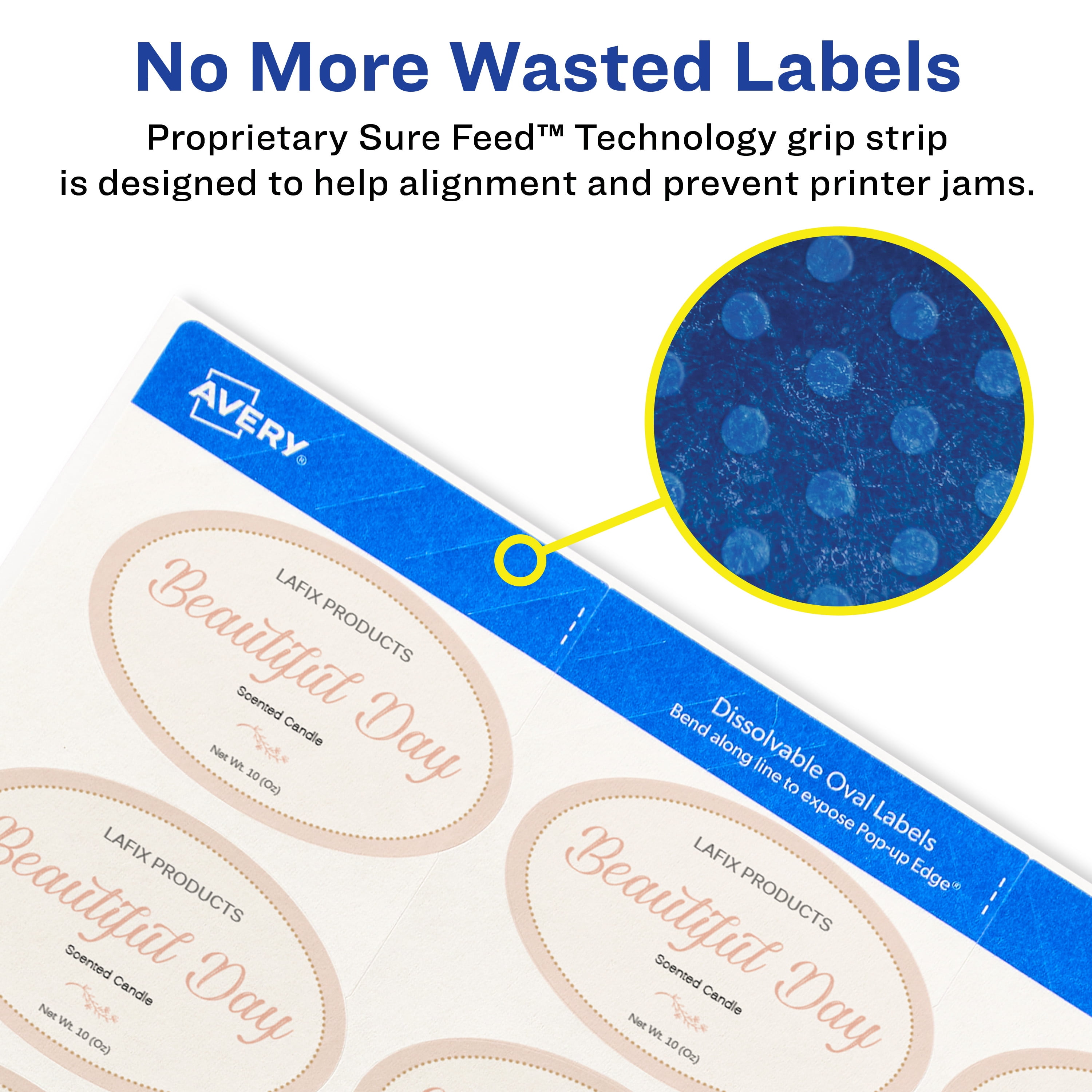 Avery Printable Blank Oval Labels, 1.5