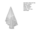 thumbnail image 4 of YAOBAMM Pure Color Wedding Veil Bride Wedding Tulle Ultrathin See through Mesh Single layered Lightweight Solid Color Decorative Bridal Marriage, 4 of 6
