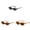 Black,Brown,Light Brown, variant on 2/3Pcs 6x1.6 Inch Oval Sunglasses for Women, Lightweight Narrow Shades UV Protection Sun Glasses, Oval Cat Eye Sunglasses for Women