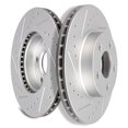 thumbnail image 1 of Brake Rotors,CCIYU Premium Performance Front Brake Rotor fit for Buick Skylark/Beretta,for Chevy Cavalier/Corsica,for Oldsmobile Achieva/Cutlass Calais,for Pontiac Grand Am/Sunbird/Sunfire, 1 of 5