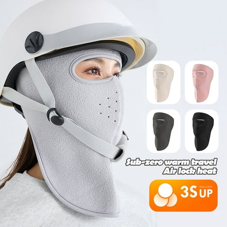 Ettsollp Winter Face Guard Neck Gaiter Breathable Warm Winter Cold Weather Men Women Outdoor Windproof Cycling Full Cover Neck Warmer Scarf Hat Balaclava Hood