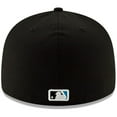 thumbnail image 4 of Men's New Era Black Miami Marlins Authentic Collection On-Field Low Profile 59FIFTY Fitted Hat, 4 of 5