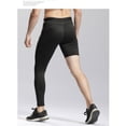 thumbnail image 3 of Manfiter 2 Pack Men's One Leg Compression Leggings with Pockets Sports Base Layer Tights for Basketball Workout & Running, 3 of 9