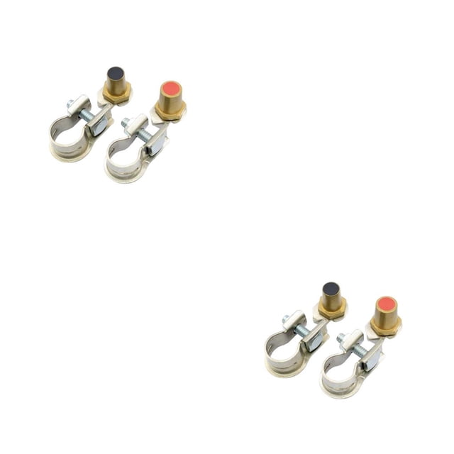 stanreset 2 Pcs Terminals Clamp Compact Size Car Supplies Tightness Battery Clip 2Set