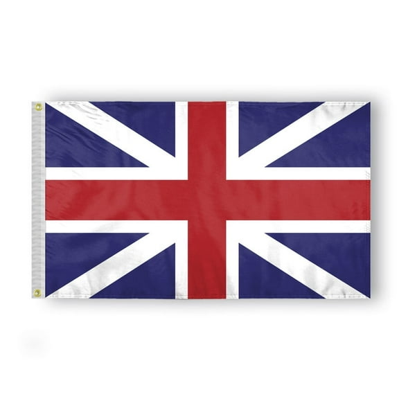3X5 Ft King's Colors - British Union Colonial American Revolution History Flags - Printed 200D Nylon with Brass Grommets - Historic Flag of the United Kingdom
