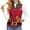 Christmas Decorations and Clothing, variant on Dinosaur Skeleton Design Quilted jacket vest for Women Zip Up with Flattering Fit Polyester Women's quilted jacket vest for Winter Hiking