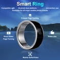 thumbnail image 1 of Ring Remote Control Ring  App Page Turner, Smart BT Ring eBook Novel Page Turning Voice Smart Wearable Ring BT Camera Video Recording Remote, Scrolling Ring Support iOS,, 1 of 7
