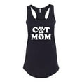 thumbnail image 2 of Wild Bobby, Best Paw Cat Mom, Pop Culture, Women Racerback Tank Top, Black, Small, 2 of 3