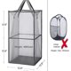 thumbnail image 4 of Laundry Hamper Bag with Handles,Portable & Collapsible Dirty Clothes Mesh Basket Foldable for Washin, 4 of 5