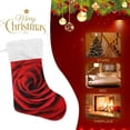 thumbnail image 4 of Coolnut 2 PCS Christmas Stocking Valentine's Day Red Rose Big Warm 17.7 x 12 Inch Hanging Xmas Stockings Decoration for Family Holiday Party Ornaments Decor Fireplace, 4 of 7