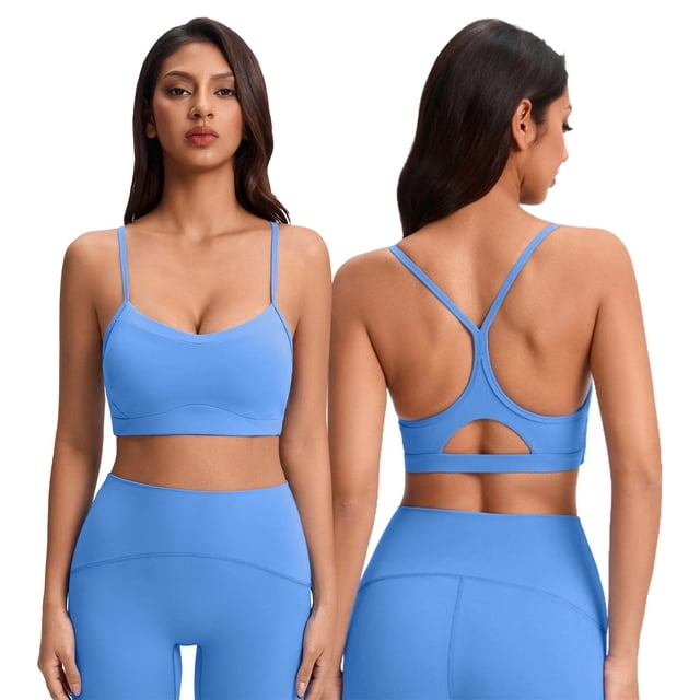 Fine Strap Seamless Sports Bra For High Support Workout Bralette With Lightweight Comfort And Breathable