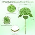 thumbnail image 7 of 4PCS Real Touch Hydrangea Artificial Flowers, 17.7" Full Faux Hydrangea Flowers Latex Fake Spring Summer Flowers for Home Party Floral Arrangements Wedding Bouquets Centerpieces Outdoor Decor, 7 of 7