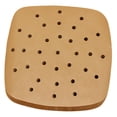 thumbnail image 3 of Lipstore 100 Pieces Parchment Papers Brown Non Stick Air Fryer Parchment Paper Filter 20.5cmx20.5cm, 3 of 8