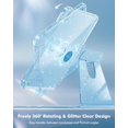 thumbnail image 3 of 360° Rotating Glitter Case Clear Back & Pencil Holder for iPad 11"/10.9", 3 of 8