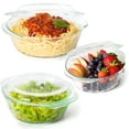 thumbnail image 1 of Juego de cazuelas Moss & Stone Basics de vidrio transparente, 6 piezas, 1 of 9