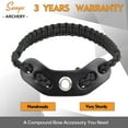 thumbnail image 2 of SUNYA Archery Bow Wrist Sling, 550 Paracord Strap Comfortable on Hand.Fit Bow Stabilizer. Full Grain Leather Yoke with Brass Accessories. Mutiple Camo Loop Colors, 2 of 9