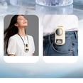 thumbnail image 4 of Rewenti Model Outdoor Hanging Waist Fan Portable Neck Mounted Usb Fan Long Battery Digital Display Fan, 4 of 5