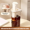 thumbnail image 4 of Cold Brew Coffee Maker Pitcher, 2.2L Cold Brew Pitcher with Removable Filter, Leak-Proof Iced Tea and Fruit Infuser Pitcher for Fridge Storage, 4 of 7