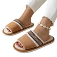 thumbnail image 4 of Willtoo Cute Slippers for Women with Memory Foam Open Toe Fuzzy House Slippers Indoor Outdoor Anti-Skid Softd Sole Slides, 4 of 4