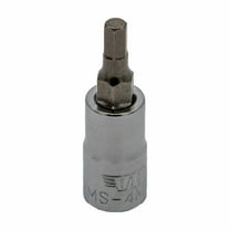 VIM Tools 4 mm Hex Bit, Satin Chrome 1/4 Inch Square Drive Bit Holder