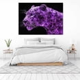 thumbnail image 3 of Mudket Framed Purple Crystal Leopard Canvas Wall Art, Unique Leopard Print Wall Decor, Modern Animal Wall Art Ready to Hang for Men - 12"L x 8"W, 3 of 10