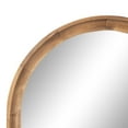 thumbnail image 3 of Kate and Laurel Hatherleigh Modern Transitional Arched Wooden Wall Mirror, 32 x 36, Rustic Brown, Decorative Wood Wide Arch Mirror for Use in Bathroom, Entryway, or Bedroom, 3 of 7