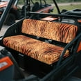 thumbnail image 3 of Uorisanigo UTV Seat Covers Compatible with Kawasaki Mule, Replacement Cheetah Tiger Stripes UTV Bench Seats Covers Accessories Fit for Kawasaki Mule 4010, Full Protection Decor, 3 of 7