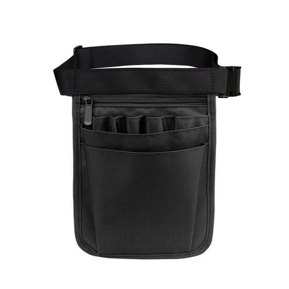 Nylon Bag Black 18x25cm Compact Lightweight Travel Carry Use Long Lasting