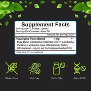 PuraDyme LiyfBiotic Probiotic Powder, Digestive Supplement for Adults (2oz)