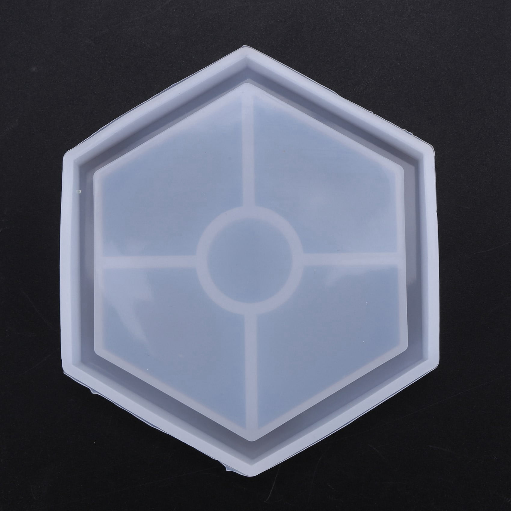 16 Pack Hexagon Silicone Coaster Molds Resin Mold, Epoxy for Casting with Resin, Concrete, Cement