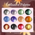 thumbnail image 2 of Set de esmaltes de uñas en gel YEPYEPGO Cat Eye, 12 colores, terciopelo, 2 of 8