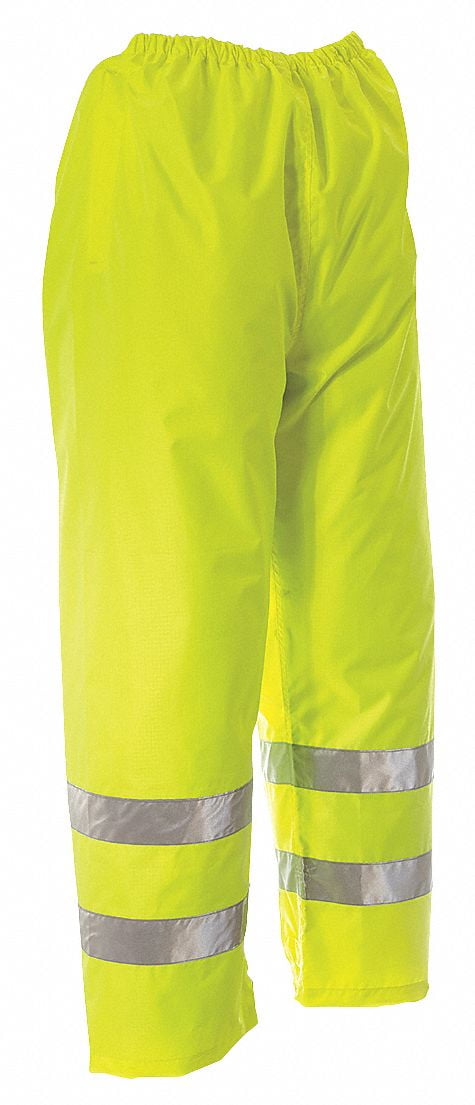Work King S37411 Hi-vis Rain Pants XL Yellow/green for sale online 
