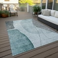 thumbnail image 6 of Addison Rugs Chantille Indoor/Outdoor Transitional Modern Teal Washable Rectangle Rug, 8' x 10', 6 of 6