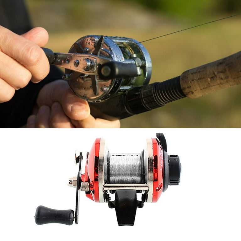 SANWOOD Fishing Wheel Powerful Reversible Handle Metal Spinning