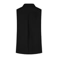 thumbnail image 6 of CUSTG Casual Blouses For Women Simple Summer Sleeveless V Neck Button Down Solid Color Linen Shirts Tank Blouse Leisure Tops, 6 of 6