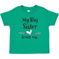 thumbnail image 3 of Inktastic My Big Sister Loves Me Heart Boys or Girls Baby T-Shirt, 3 of 5