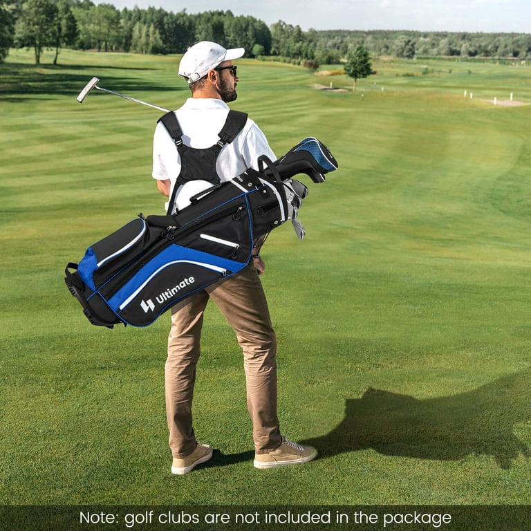 Costway Lightweight Golf Stand Bag, 14-Way Dividers, 6 Pockets