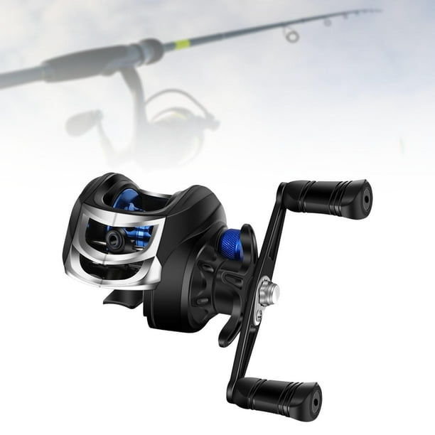 Athleticsshop2018 Carrete de baitcasting Diseño compacto de freno magnético de Mano izquierda Cola carrete de baitcasting