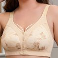 thumbnail image 2 of Bra for Women with Front Closure and Large Cup Size, Made of Nylon and Spandex, Seamless Design, Soft Stretch Band, Suitable for Plus Size, Four-Season Wear, 2 of 9