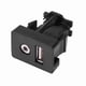 thumbnail image 3 of Car and Boat Dashboard Flush Mount Extension Cable USB Port 3.5mm Aux Jack Panel Mount, 3 of 3