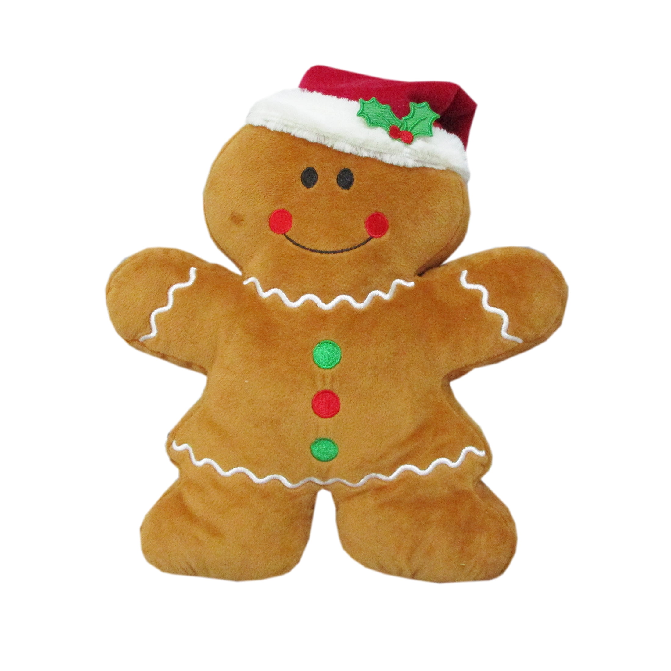 Vibrant Life Dog Toys  Gingerbread Plush, White, Medium Pet Toy