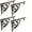 Brushed Antique Brass-4inch-4pcs-4, variant on Black 8inch-2pcs 2 Metal Hardware Bracket For Shelves