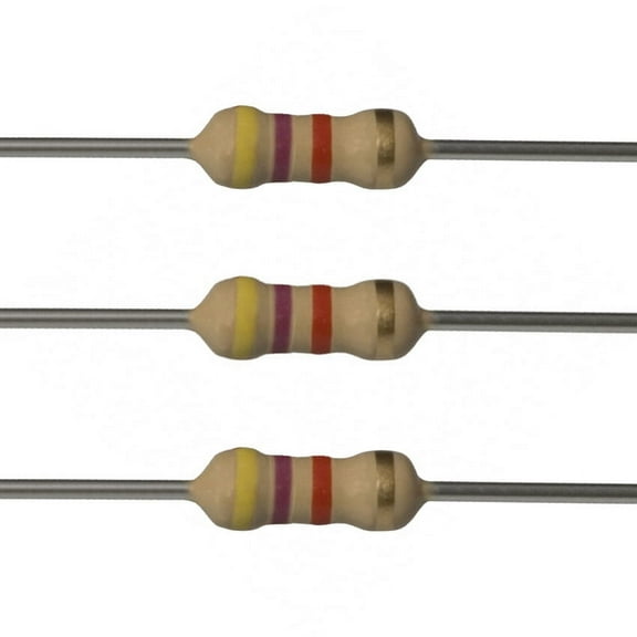 E-Projects 25EP5014K70 4.7k Ohm Carbon Film Resistors, 1W, 5% (Pack of 25)